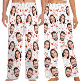 Custom Pajamas Pants with Photo for Men Women:Made in USA Personalized Pajama Trousers,Gifts for Wife Husband