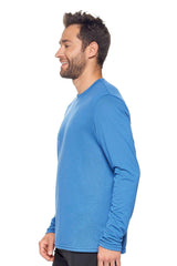 Expert Brand USA-Made Men's TriTec Activewear Performance Long Sleeve Crewneck Shirt