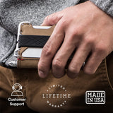 Dango Slim Minimalist Wallet for Men - RFID Blocking - Bifold, with Pen and Notebook