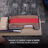 Dango Slim Minimalist Wallet for Men - RFID Blocking - Leather