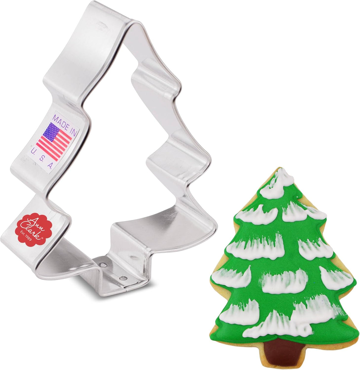 Christmas Tree Cookie Cutter 3.5" Made in USA by Ann Clark
