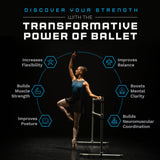 VITA Barre Portable Freestanding Double Ballet Barre, Prodigy, Aluminum | Adjustable Height, USA Made, Home or Gym Exercise Equipment for Kids & Adults | Dance, Fitness, Pilates