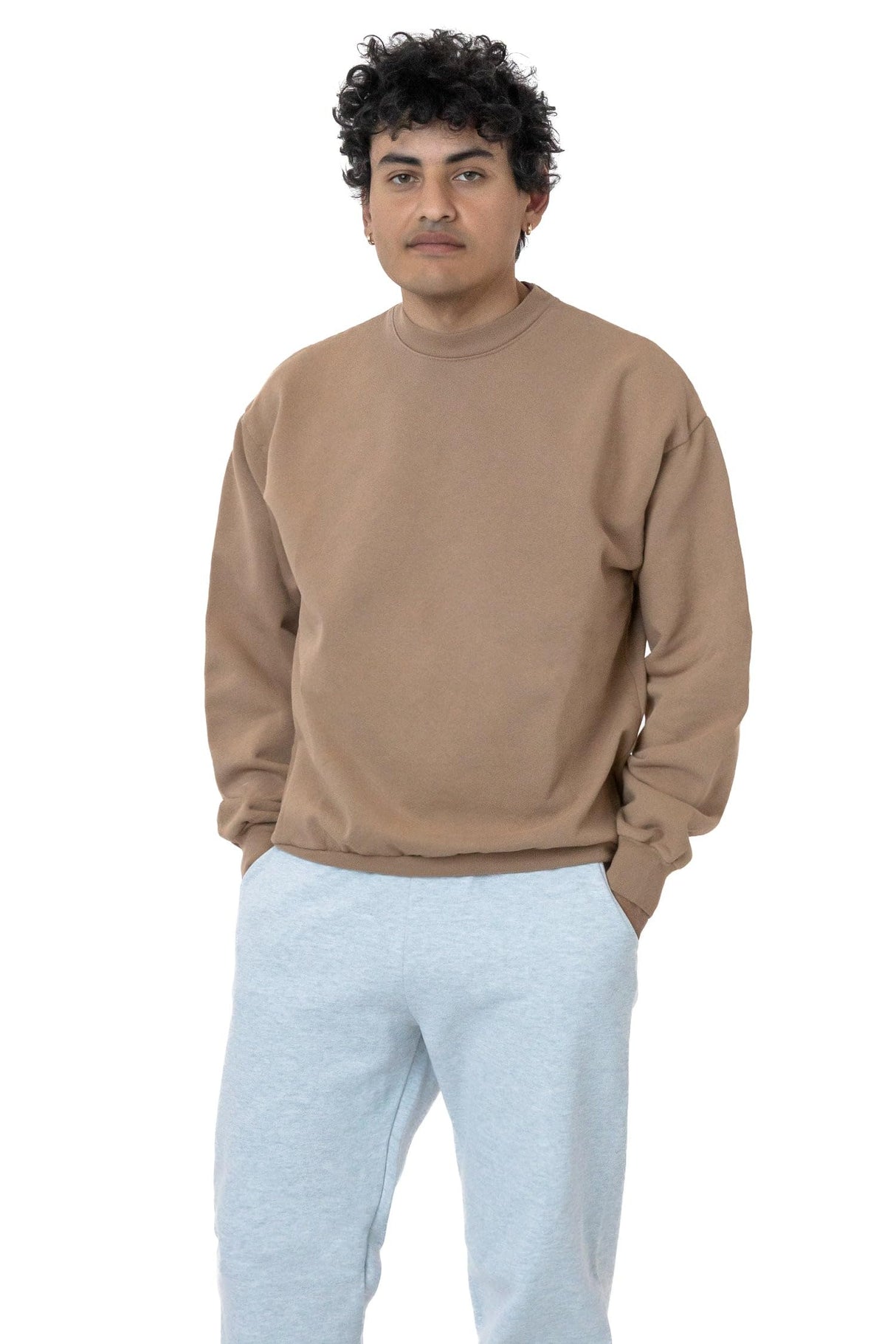 Los Angeles Apparel Heavy Fleece Crewneck Sweater (Garment Dye 2)