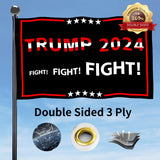 Trump 2024 Flag 3x5 FT Outdoor Made in USA Double Sided 3 Ply, Large Donald Trump Flags 2024 Take America Back Flag, Heavy Duty Trump Garden Banner UV Protection Fade Resistant