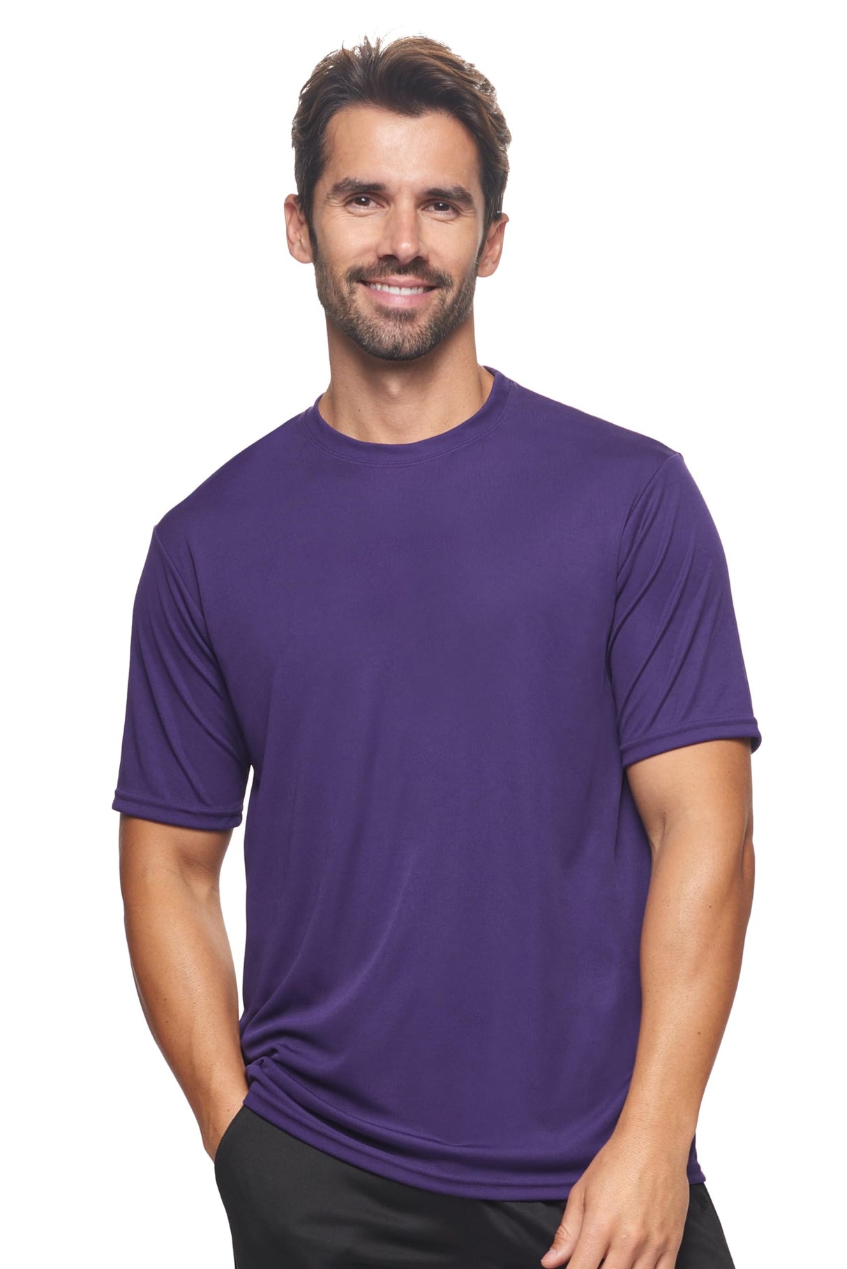 Expert Brand USA-Made Men's Drimax Short-Sleeve Active T-Shirt for Training Gym Hiking Workout