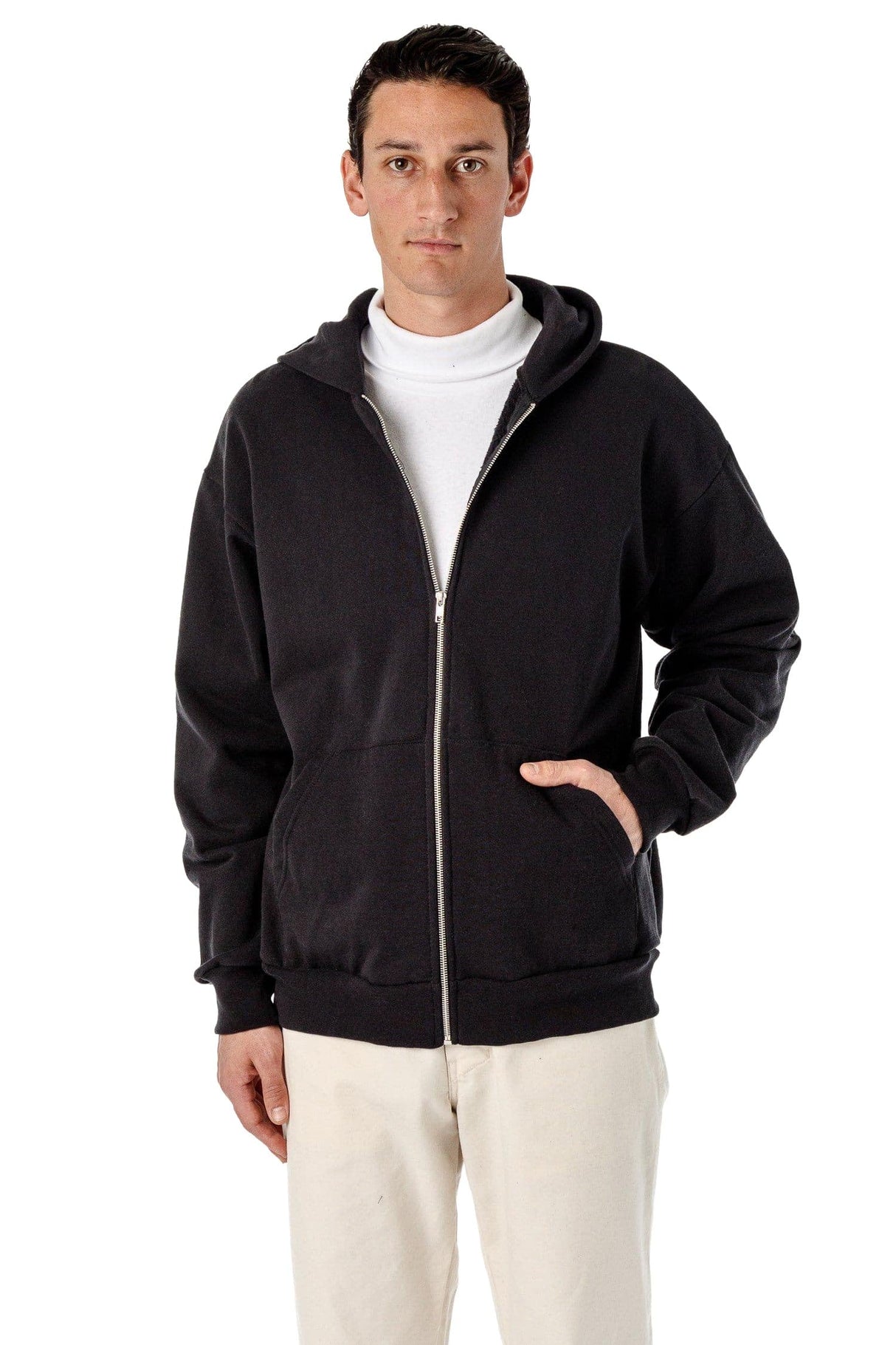 Los Angeles Apparel Heavy Fleece Zip-Up Hoodie (Piece Dye)