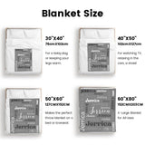 Custom Blanket with Name, Soft Cozy Personalized Name Blankets for Kids, Girls, Boys, Adults, Customized Christmas Blanket for Women, Men, Newborn, New Mom, Red Colors, Made in USA