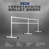 VITA Barre Portable Freestanding Double Ballet Barre, Extreme, Steel | Fixed Height, Made in USA, Home or Gym Exercise Equipment for Kids & Adults | Dance, Fitness, Pilates
