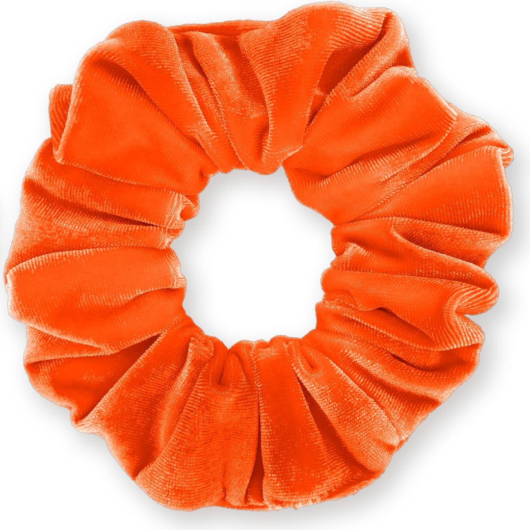 Velvet Scrunchies Premium Plush Soft Ponytail Holder Made in the USA Black