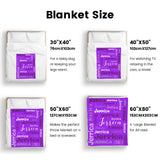 Custom Blanket with Name, Soft Cozy Personalized Name Blankets for Kids, Girls, Boys, Adults, Customized Christmas Blanket for Women, Men, Newborn, New Mom, Red Colors, Made in USA