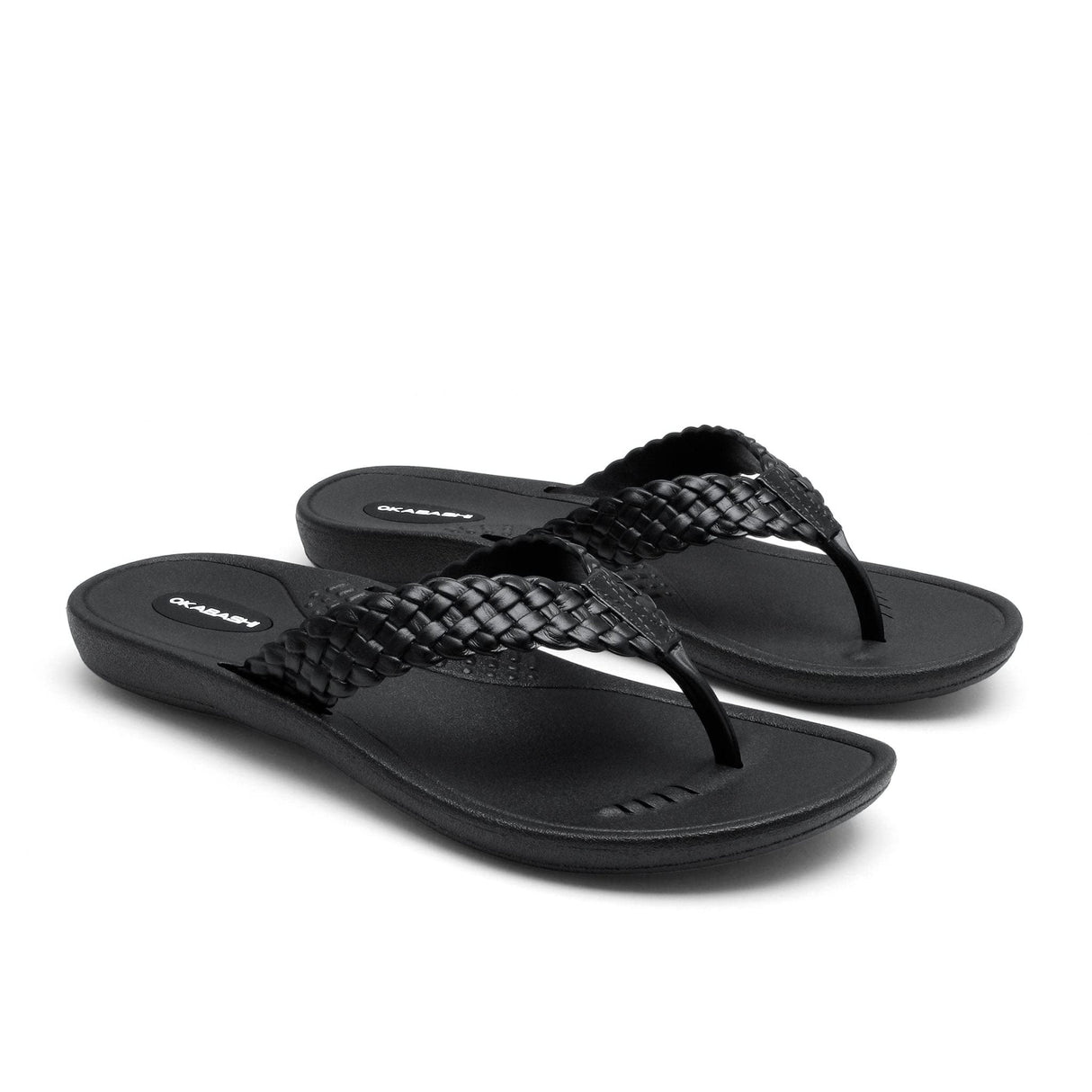 OKABASHI Women's Baha Flip Flop | Contoured Footbed w/Arch Support for All-Day Comfort | Slip-Resistant & Waterproof | Sustainably Made in The USA