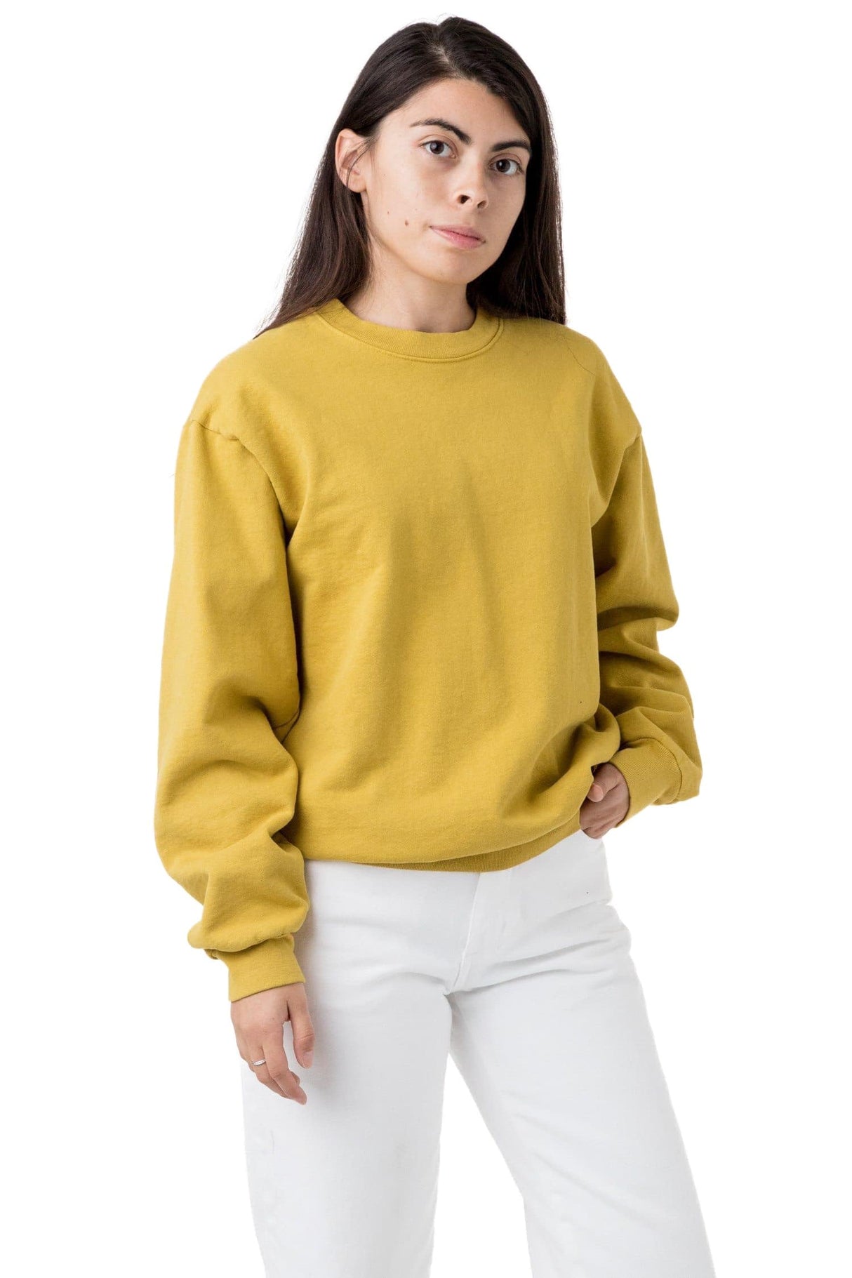 Los Angeles Apparel Heavy Fleece Crewneck Sweater (Garment Dye 2)