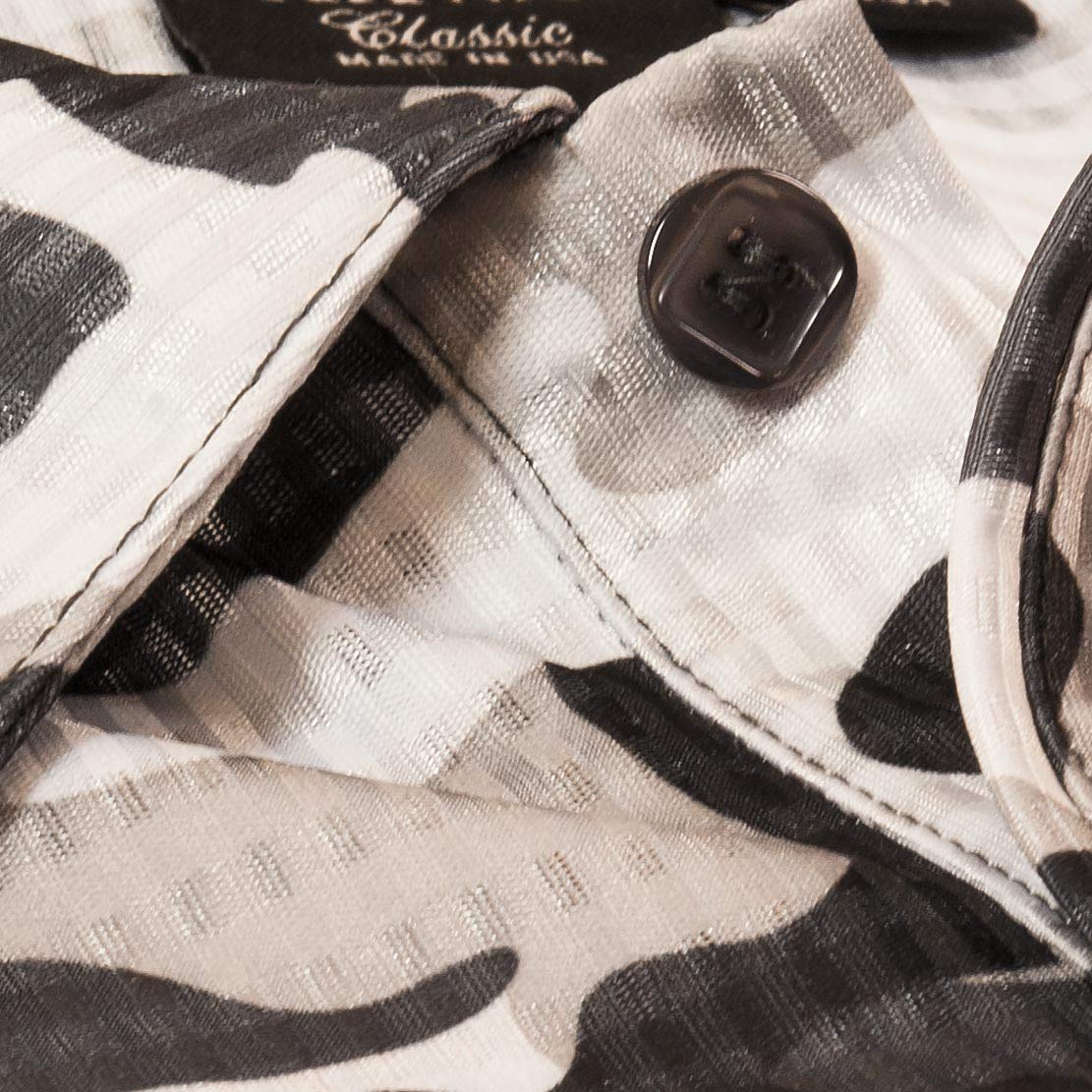 Akwa Men's Made in USA Camouflage Camo Polo Shirt with Moisture Wicking Polyester
