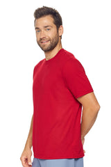 Expert Brand USA-Made Men's TriTec Activewear Performance Crewneck Short Sleeve T-Shirt