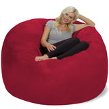 Chill Sack Bean Bag Chair: Giant 6' Memory Foam Furniture Bean Bag - Big Sofa with Soft Micro Fiber Cover, Charcoal