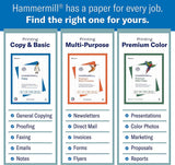 Hammermill Printer Paper, 20 Lb Copy Paper, 8.5 x 11 - 3 Ream (1,500 Sheets) - 92 Bright, Made in the USA, 500 Count (pack of 3)