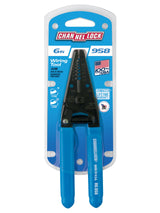 Channellock 958 6-1/4-Inch Wire Stripper and Cutter, Blue, 6-Inch