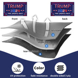 Trump 2024 Flag 3x5 FT Outdoor Made in USA Double Sided 3 Ply, Large Donald Trump Flags 2024 Take America Back Flag, Heavy Duty Trump Garden Banner UV Protection Fade Resistant