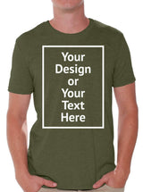 Custom Shirt Men Personalized Add Your Image T-Shirt Add Your Text Photo Front/Back Print