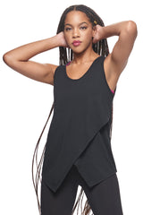 Expert Brand USA-Made Women's MoCA Cotton Blend Front Tie Tank Top