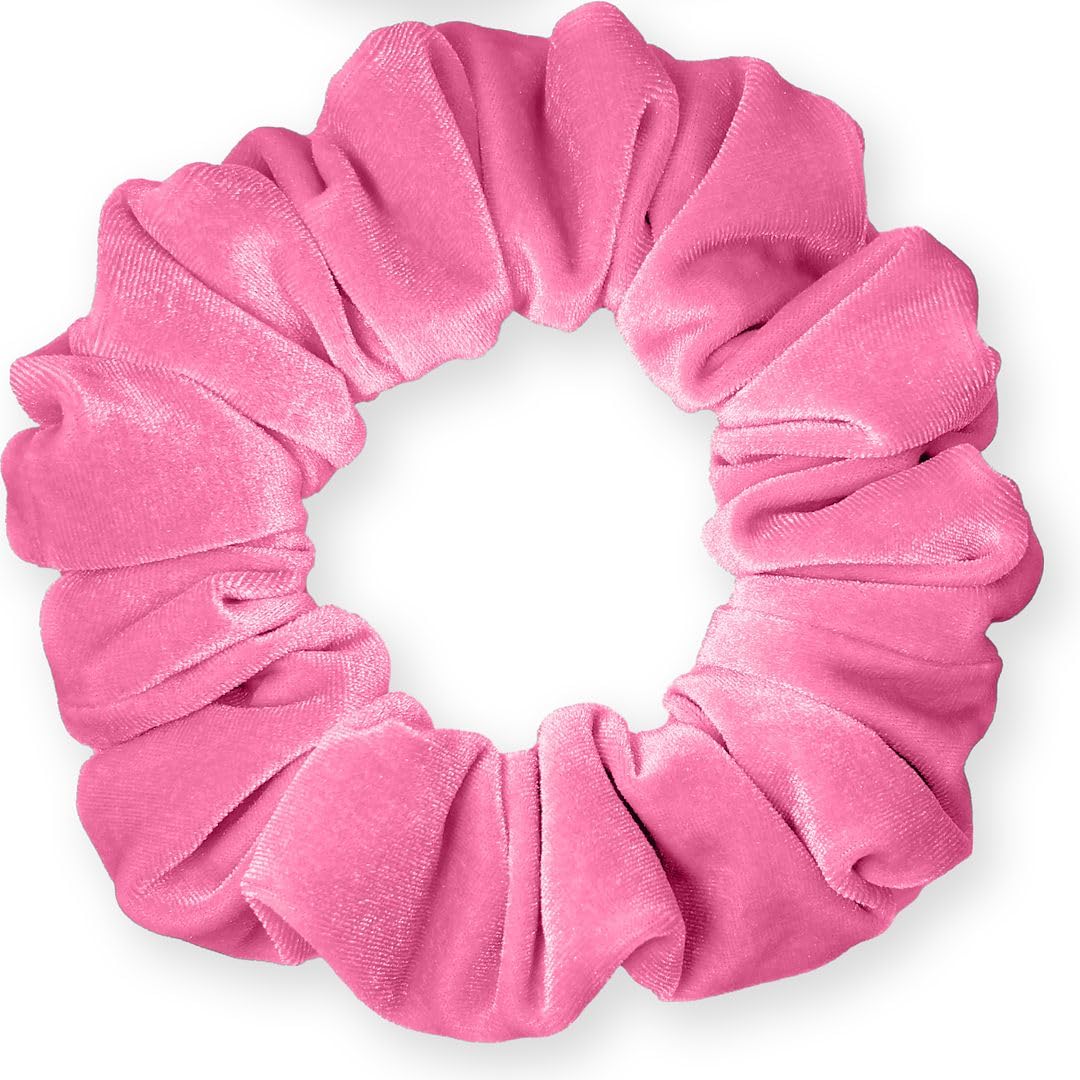 Velvet Scrunchies Jumbo Size Plush Big Ponytail Holders Thick Braided Locked Hair Big Made in the USA Green Pine