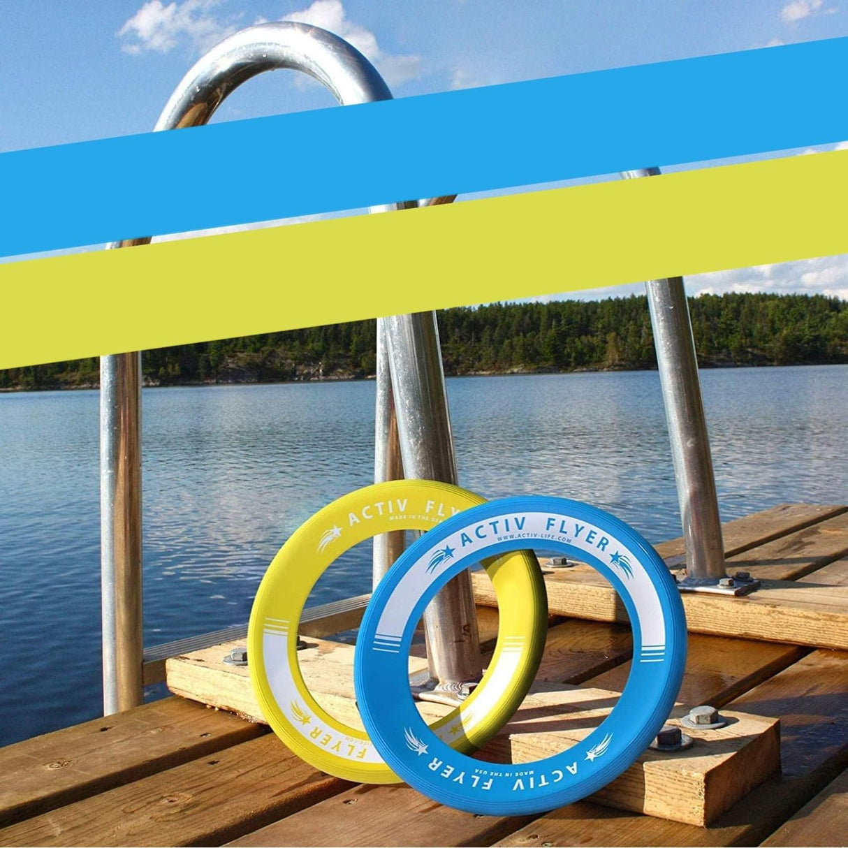 Activ Life Kid’s Flying Rings [2 Pack] They Fly Straight & Don’t Hurt! 80% Lighter Than Standard Frisbees - Replace Screen Time with Healthy Family Fun - Get Outside & Play! Proudly Made in The USA