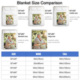 Ships Next Day,Custom Blanket with Picture Made in USA,Personalized Photo Blanket for Family Anniversary Christmas Birthday Halloween Valentines