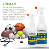Disinfectant, Cleaner, and Deodorizer For Sports Equipment, Gyms, and Fitness Centers - Mixed Pack - 16 Oz Bottle and 32 Oz Bottle Disinfecting Spray Pack