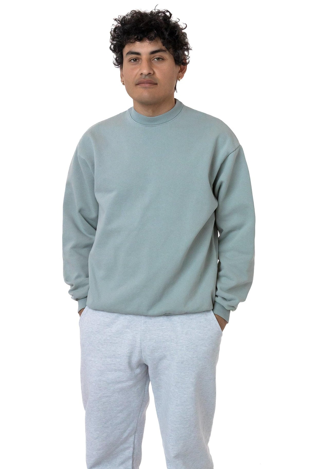 Los Angeles Apparel Heavy Fleece Crewneck Sweater (Garment Dye 2)