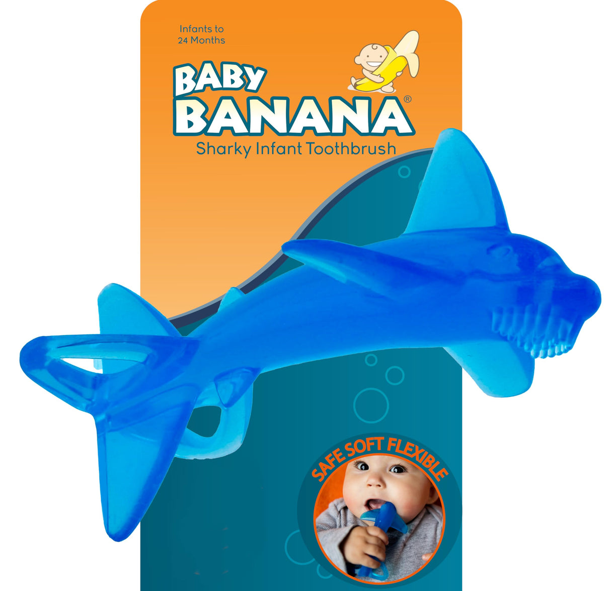 Baby Banana - Corn Cob Toothbrush, Training Teether Tooth Brush for Infant, Baby, and Toddler Green/Yellow Cornelius