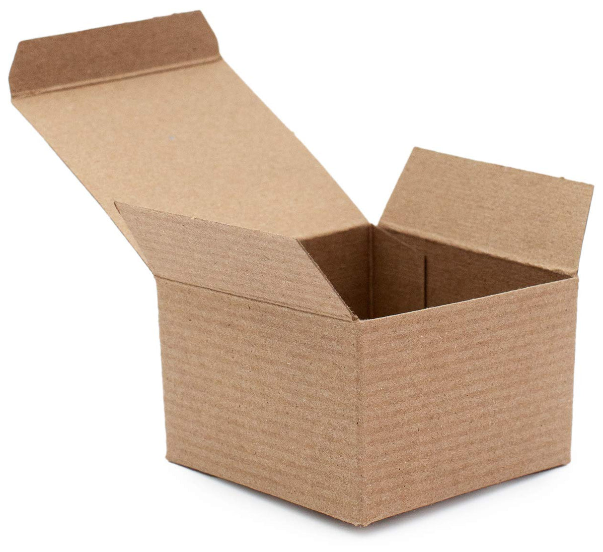 Made in USA 10-Count Recycled Brown Kraft Gift Boxes (5" X 5" X 3") with Tuck Lids for Weddings, Crafting and Baking Packaging Needs