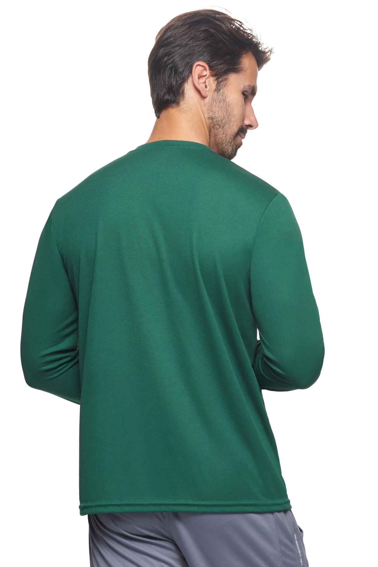 Expert Brand USA-Made Men's Oxymesh Dry Fit Athletic Long Sleeve Shirt