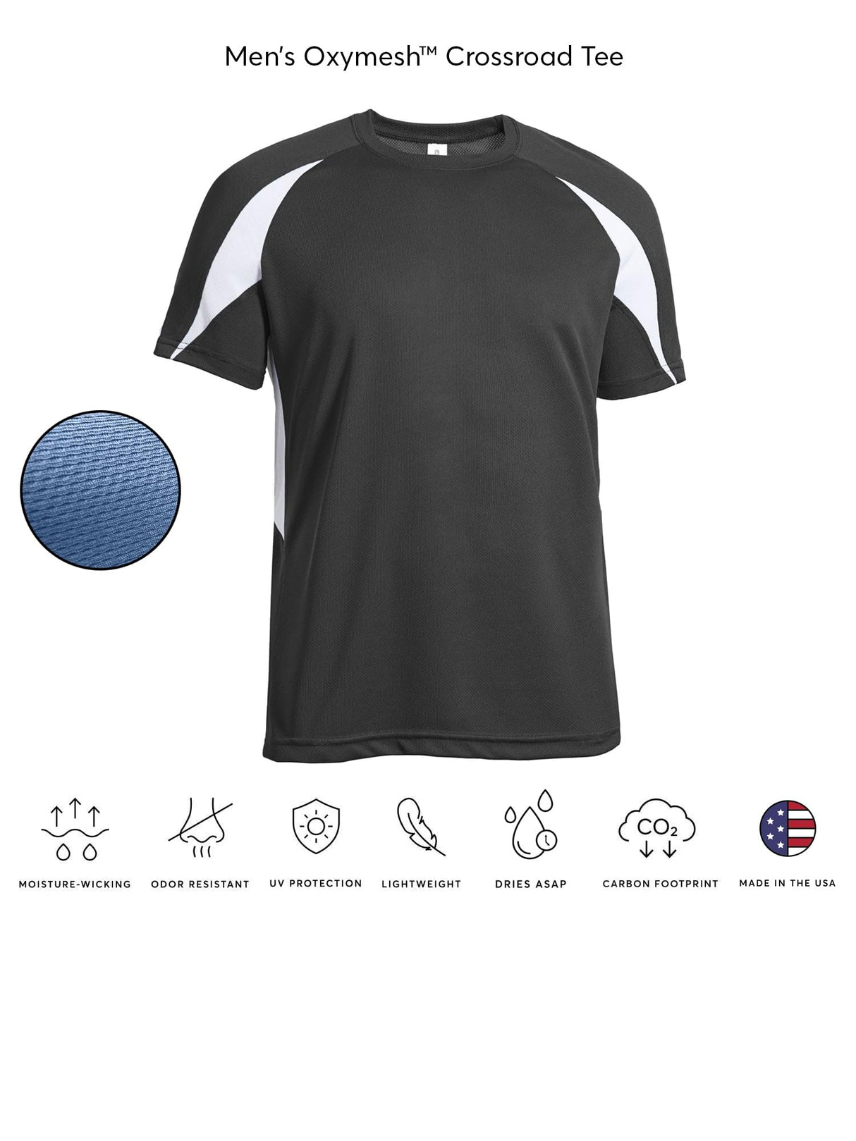 Expert Brand USA-Made Men's Oxymesh Dry Fit Sleeveless Athletic Shirt