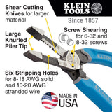 Klein Tools K12035 Klein-Kurve Wire Cutters, Heavy Duty Wire Stripping Tool, Made in USA