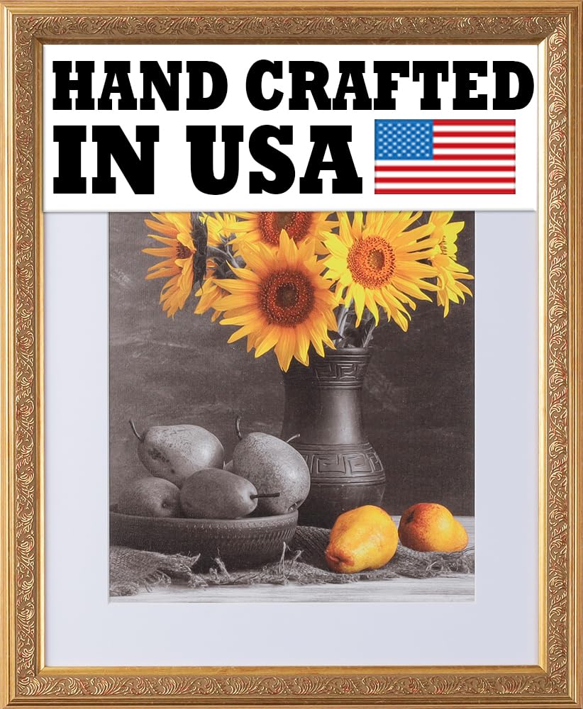 WHOLESALE ARTS AND FRAMES 1-1/2" Polystyrene Versailles Ornate 24x30 Picture Frame Gold 3232,Made In USA Poster Frame, Ornate Frame for Oil Painting,Canvas Frame,Hand Crafted Quality Frame