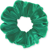 Velvet Scrunchies Premium Plush Soft Ponytail Holder Made in the USA Black
