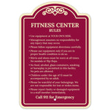 Sigo Signs, Fitness Center Rules Use Equipment at Your Own Risk Décor Sign, Green Light, 12x18 Inches, ACM, Fade Resistant, Made in USA