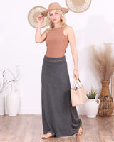 Popana Womens Long Maxi Skirt - Made in USA Long Skirts for Women Trendy - Casual Convertible Sundress Plus Size Maxi Skirt