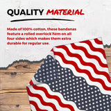 B53 100% Cotton Paisley Bandanas Made in the USA - Stylish Headband, Handkerchief, Scarf - 21 inch x 21 inch