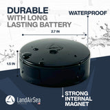 LandAirSea 54 GPS Tracker - Made in the USA from Domestic & Imported Parts. Long Battery, Magnetic, Waterproof, Global Tracking. Subscription Required