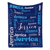 Custom Blanket with Name, Soft Cozy Personalized Name Blankets for Kids, Girls, Boys, Adults, Customized Christmas Blanket for Women, Men, Newborn, New Mom, Red Colors, Made in USA