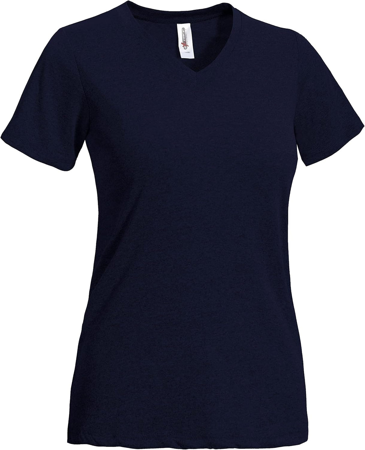 Expert Brand USA-Made Women's Activewear Performance Heather V-Neck T-Shirt