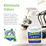 Disinfectant, Cleaner, and Deodorizer For Sports Equipment, Gyms, and Fitness Centers - EPA-Registered, Hospital Grade, Made in USA - 1-Pack of 32 Oz Bottle Disinfecting Spray
