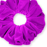 Velvet Scrunchies King Size Leopard XXL Plush Ponytail Holders Oversized Big Made in the USA