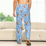 Custom Pajamas Pants with Photo for Men Women:Made in USA Personalized Pajama Trousers,Gifts for Wife Husband