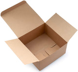 Made in USA 10-Count Recycled Brown Kraft Gift Boxes (5" X 5" X 3") with Tuck Lids for Weddings, Crafting and Baking Packaging Needs
