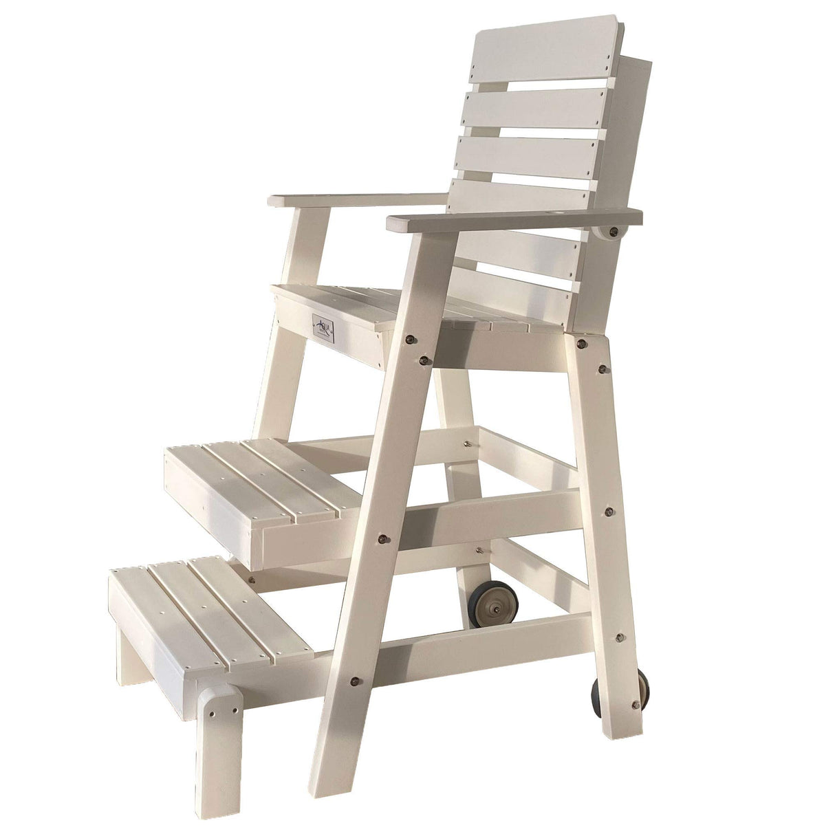 Lifeguard Chair for Pool, Lake and Beach (40") Made in The USA - Durable Recycled Plastic Lumber, Long Service Life, Comfortable with Wide Steps, Stable Platform