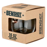 BenShot Bulletproof Wine Glass with real bullet