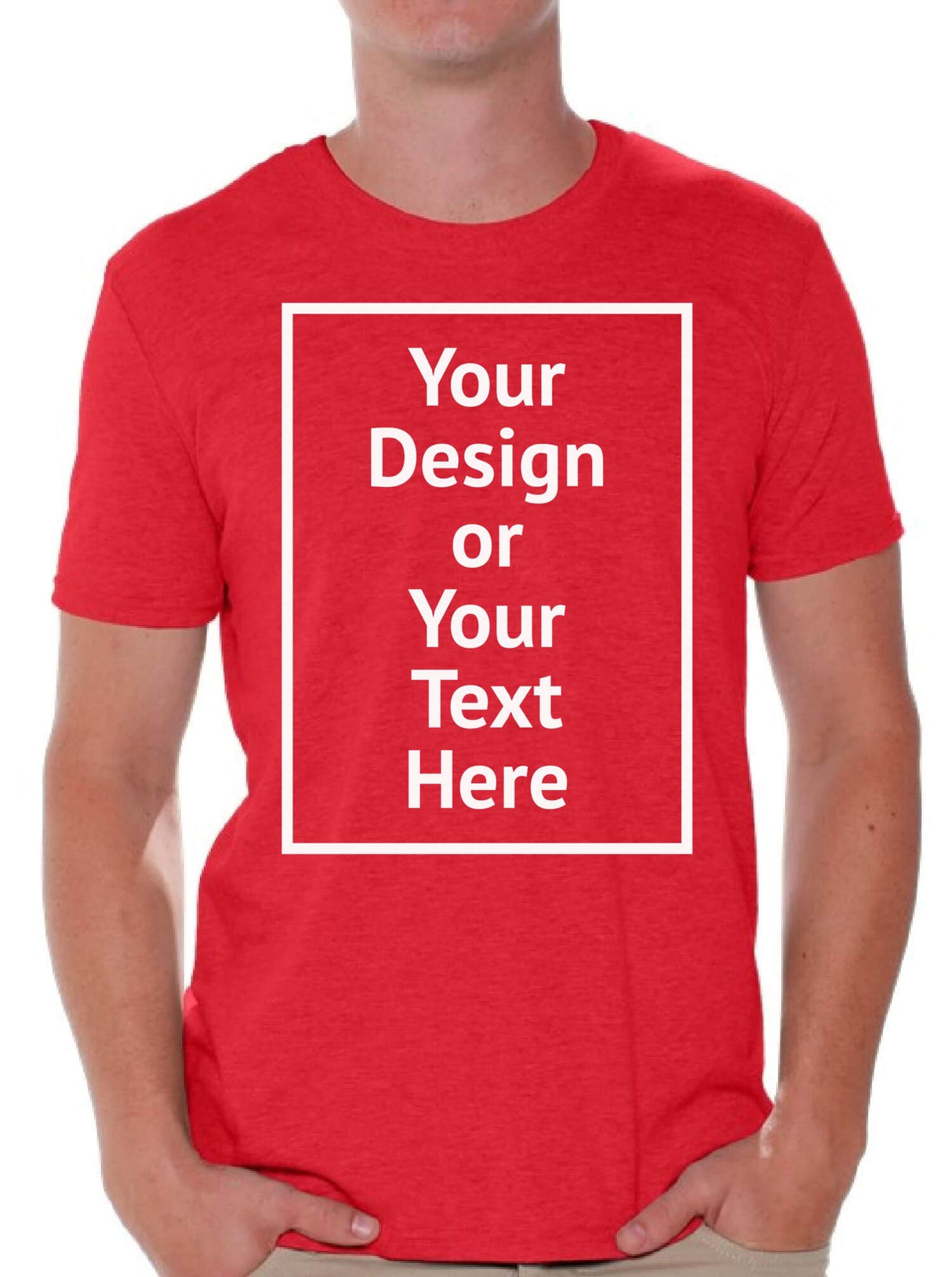 Custom Shirt Men Personalized Add Your Image T-Shirt Add Your Text Photo Front/Back Print