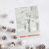 Masterpiece Sparkling Santa Christmas Cards / 16 Festive Holiday Cards Set With White Envelopes / 5 5/8" x 7 7/8" Winter Gold Foil Greeting Cards With Inside Verse/Made In The USA